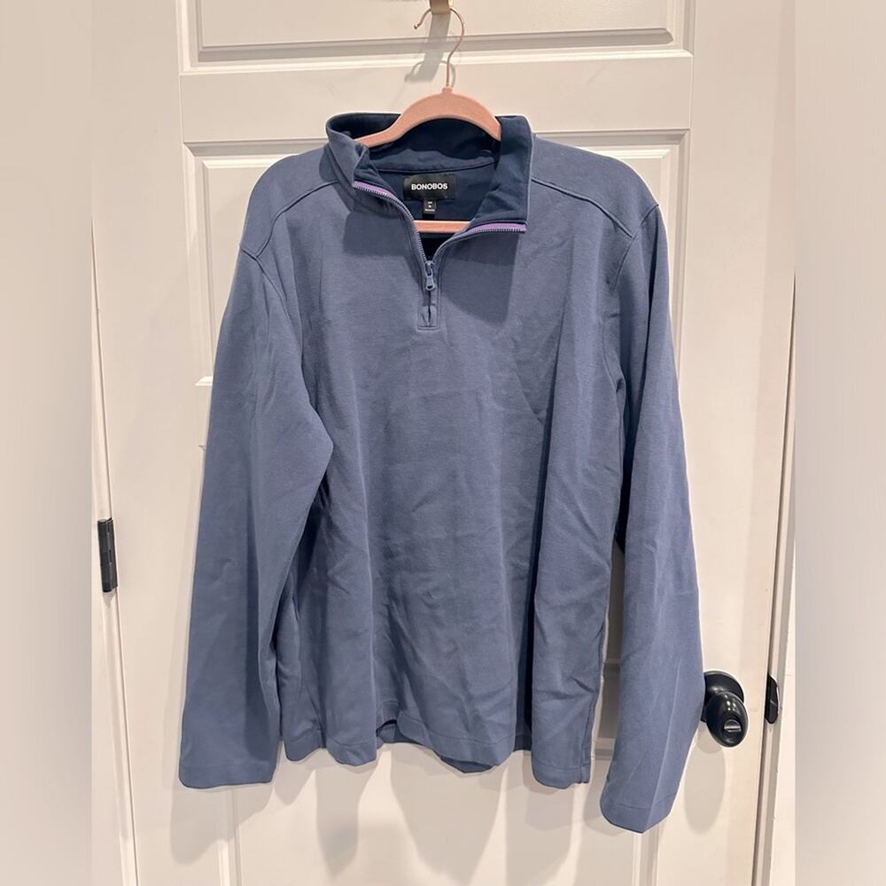 Bonobos Mock Neck Quarter Zip Pullover Sweatshirt